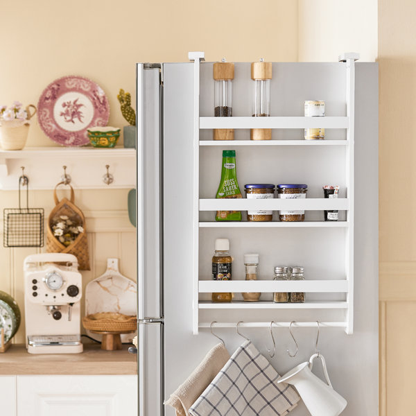 Over fridge store storage rack